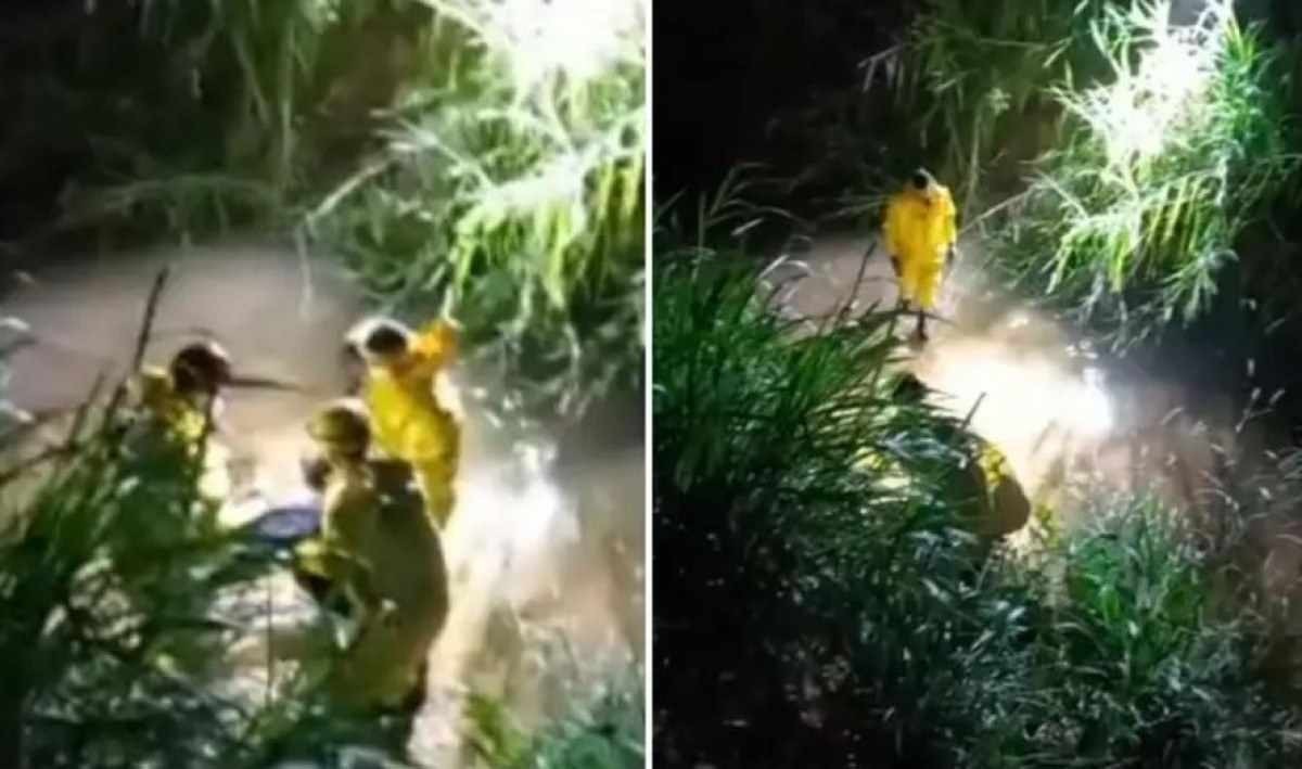 Bombeiros resgatam homem escondido em esgoto ao imaginar perseguição