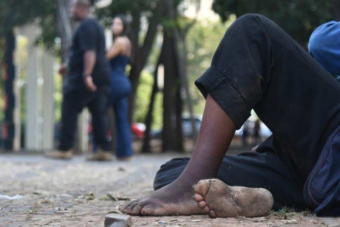  14/06/2022. Crédito: Ed Alves/CB/D.A Press. Brasil. Brasília - DF. Cidades. Pesquisa da Codeplan - Moradores em situação de Rua. 