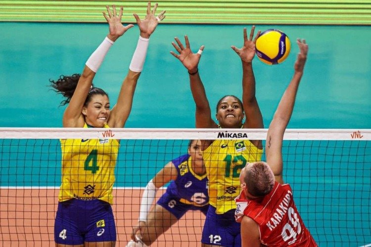 Brasil x Turquia pela Liga das Na&ccedil;&otilde;es de V&ocirc;lei no Gin&aacute;sio Nilson Nelson, em Bras&iacute;lia