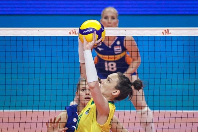 Brasília (DF) - 16.06.2022 - Brasil x Holanda - Liga das Nações feminina