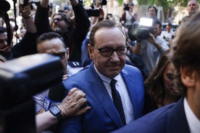 Ator Kevin Spacey é declarado inocente de agressões sexuais por júri britânico - (crédito: CARLOS JASSO / AFP) Ator Kevin Spacey é declarado inocente de agressões sexuais por júri britânico - (crédito: CARLOS JASSO / AFP)