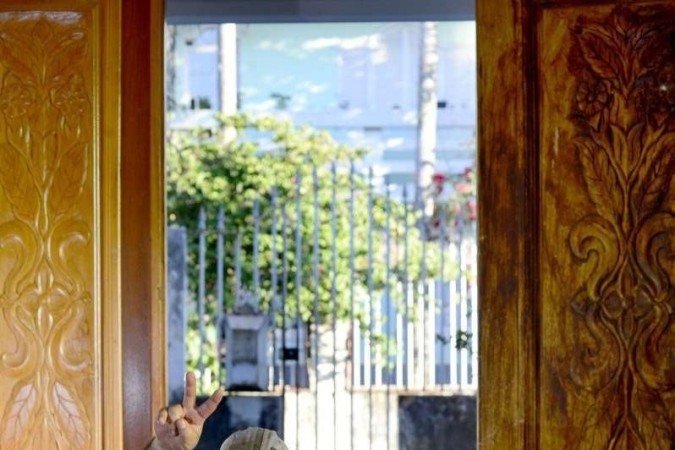 Crédito: Marcelo Ferreira/CB/D.A Press. Evandro Souza (camisa roxa), Ismael Bajs Azizeh (boné), Carlos Caldas (óculos) e Laércio Soares.
    