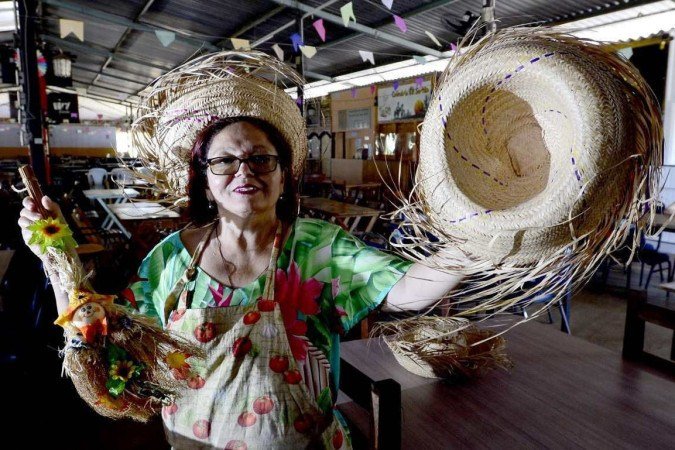  22/06/2022 Crédito: Marcelo Ferreira/CB/D.A Press. Brasil. Brasilia - DF -  Locais para se dançar forró e curtir festa junina. Evento da Quituart no Lago Norte, Maria de Fátima Araújo, diretora administrativa da Quituart.