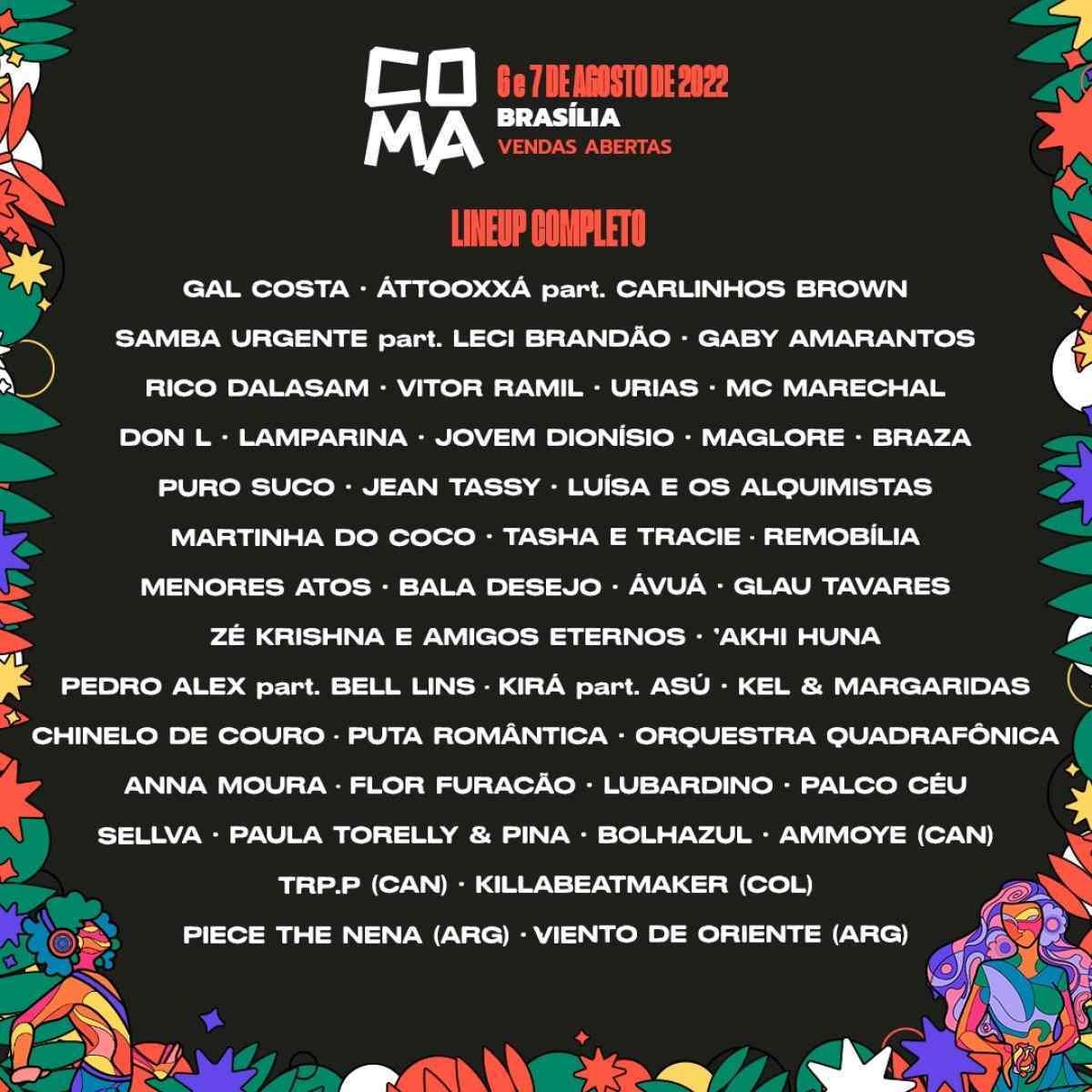 Festival CoMA revela line-up completa com adição de nomes de peso