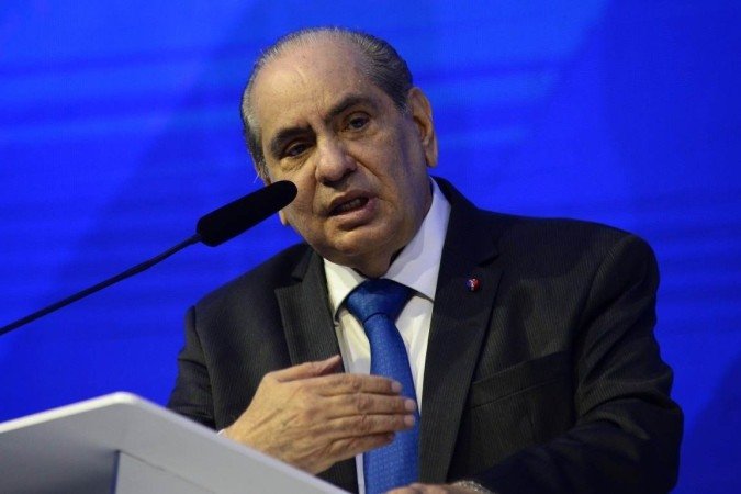  23/06/2022 Crédito: Marcelo Ferreira/CB/D.A Press. Brasil. Brasilia - DF - Presidente da CNC José Roberto Tadros, durante o evento Agenda Institucional do Slstema Comércio.