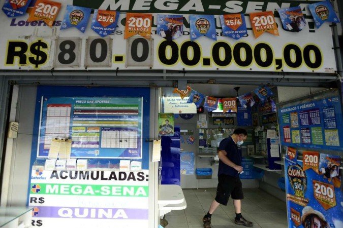 23/06/2022. Crédito: Carlos Vieira/CB/D.A Press. Brasil. Brasilia - DF. Mega Sena acumulada.