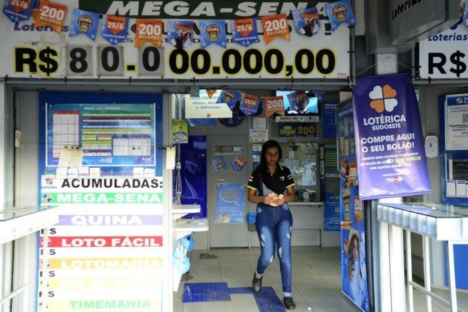  23/06/2022. CrÃ©dito: Carlos Vieira/CB/D.A Press. Brasil. Brasilia - DF. Mega Sena acumulada.