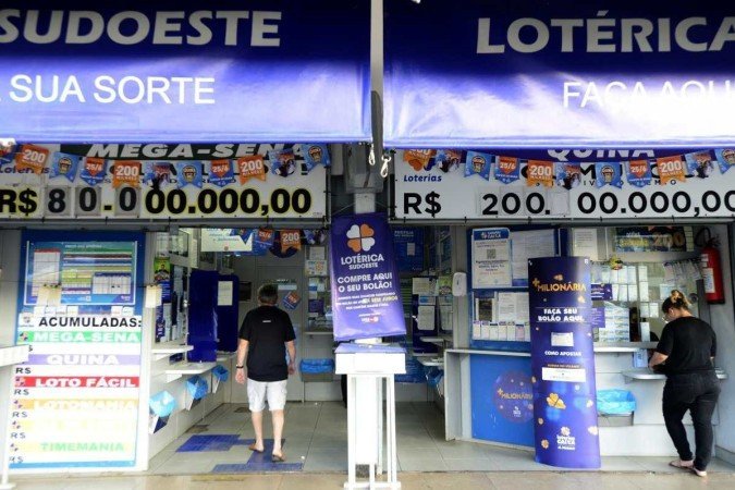  23/06/2022. Crédito: Carlos Vieira/CB/D.A Press. Brasil. Brasilia - DF. Mega Sena acumulada.