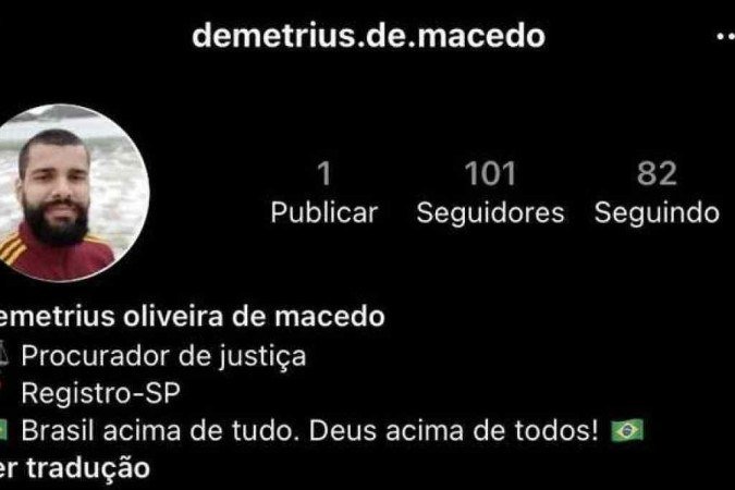 Após vídeo e acusações, Demétrius apagou postagens e bloqueou seu Instagram - (crédito: Reprodução / redes sociais) Após vídeo e acusações, Demétrius apagou postagens e bloqueou seu Instagram - (crédito: Reprodução / redes sociais)