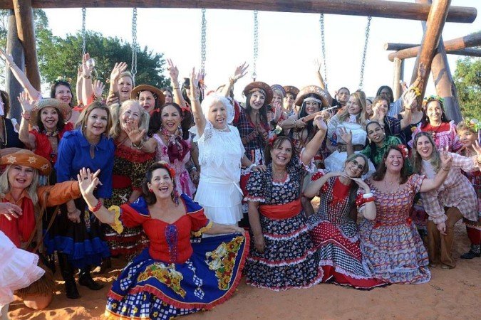 Uma amostra do quanto estava animado o arraiá