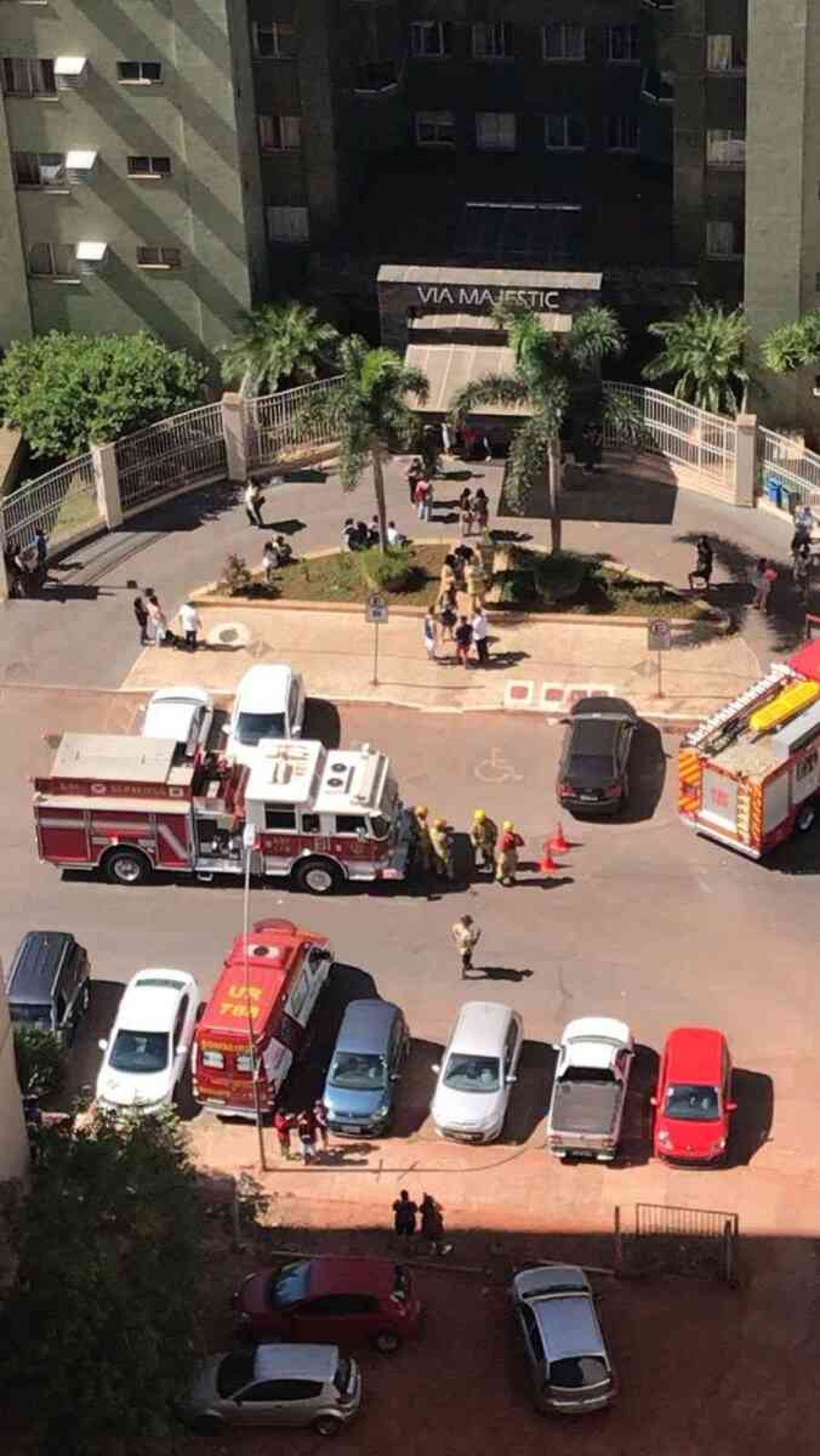 Principio de incêndio atinge prédio de Águas Claras