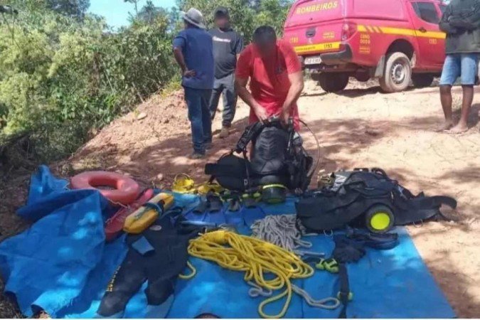 (crédito: Corpo de Bombeiros de Araxá/Divulgação) (crédito: Corpo de Bombeiros de Araxá/Divulgação)