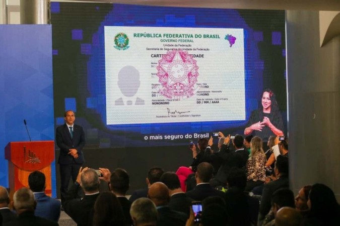 Apresentação da nova carteira de identidade em cerimônia no Palácio do Planalto, em junho de 2022 -  (crédito: Divulgação )