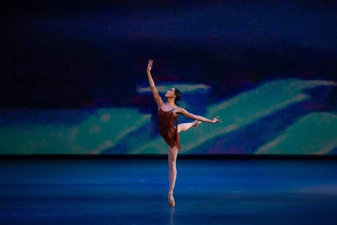 Amanda Gomes durante apresentação no XIV Moscow International Ballet Competition -  (crédito:  Yulia Mikhaleeva)