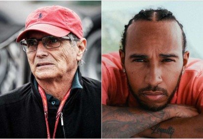 Nelson Piquet foi flagrado usando o termo racista para se referir a Lewis Hamilton, em um vídeo de 2021 -  (crédito: Reprodução/Redes Sociais)