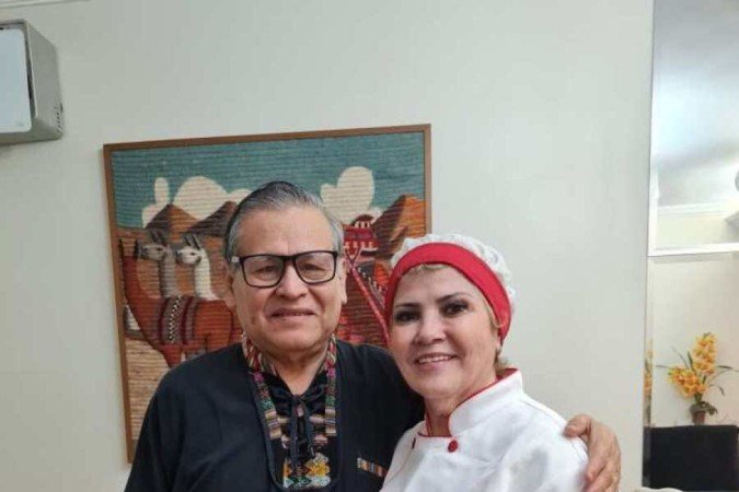 Gildene Santiago 
e Gilberto Mendoza, à frente do De la Gil, delivery de 
comida peruana
