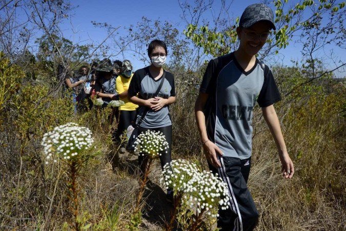 Alunos percorreram trilhas do Parque Jardim Botânico