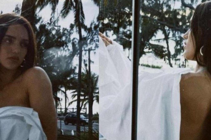Na legenda do clique ousado, Rafa refletiu: Na legenda do clique ousado, Rafa refletiu: