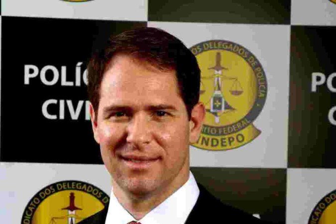  2022. Crédito: PCDF/Divulgação. Cidades. Delegado Rafael Sampaio, ex-presidente do Sindicato dos Delegados da Polícia Civil do DF (Sindepo) e pré-candidato a deputado federal pelo PL.