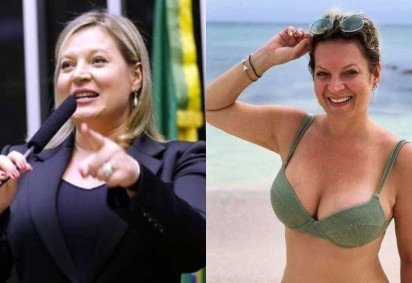 Joice Hasselmann antes do emagrecimento e em foto atual sem edição - (crédito: Divulgação/Câmara dos Deputados/Reprodução/Instagram/Montagem) Joice Hasselmann antes do emagrecimento e em foto atual sem edição - (crédito: Divulgação/Câmara dos Deputados/Reprodução/Instagram/Montagem)