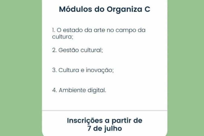 'Organiza C' abre inscrições para agentes coletivos de cultura do DF