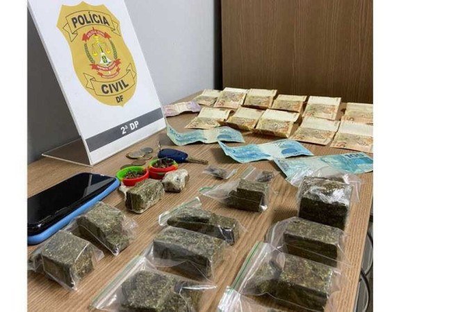 Acusado pode responder por tráfico de entorpecentes - (crédito: PCDF/Divulgação) Acusado pode responder por tráfico de entorpecentes - (crédito: PCDF/Divulgação)