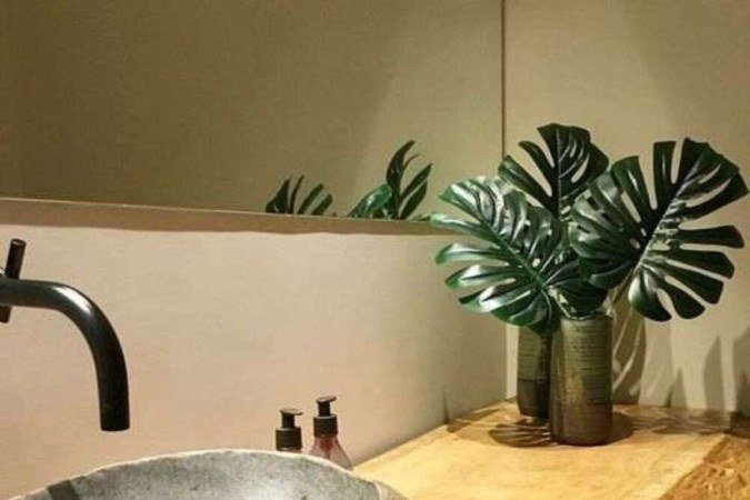  O uso de madeira e pedras é uma boa saída para esse tipo de ambiente sem gênero
