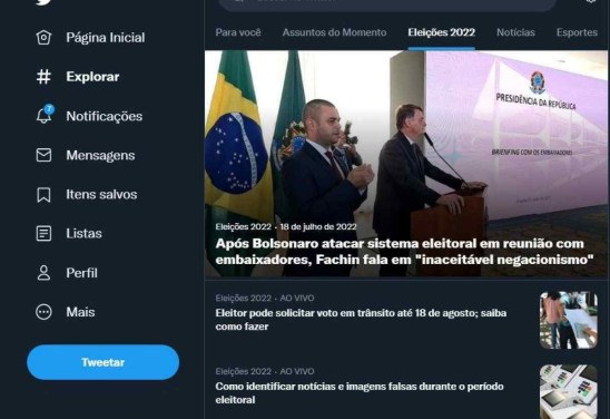  Twitter/ reprodução 