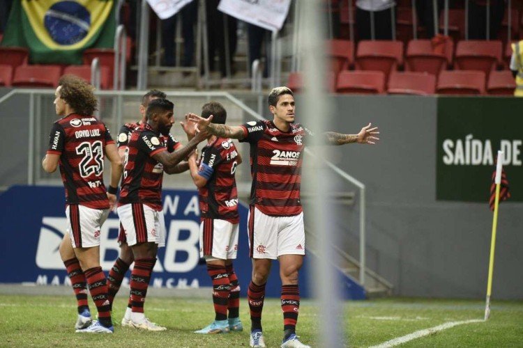  20/07/2022 Crédito: Minervino Junior/CB. Esportes. Flamengo vence  Juventude pelo Campeonato Brasileiro, no Estadio Mané Garrincha.