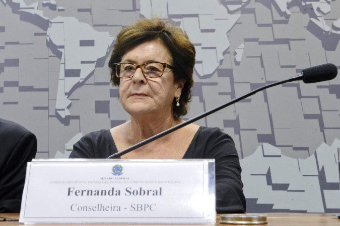 A vice-presidente da SBPC, Fernanda Sobral A vice-presidente da SBPC, Fernanda Sobral
