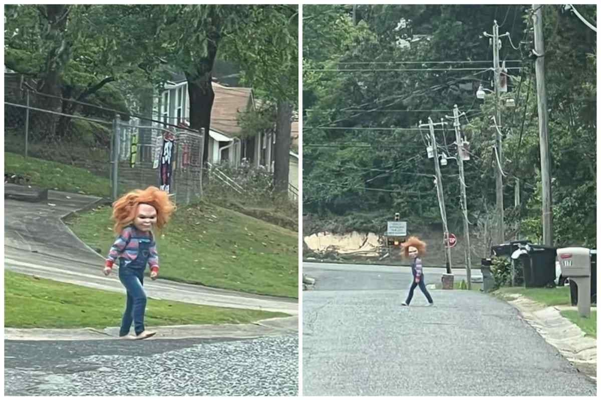 Menino de 5 anos assusta vizinhos ao dar volta no bairro vestido de Chucky