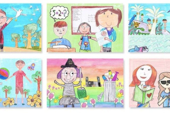 No final do curso os desenhos produzidos pelos alunos vão se tornar animações - (crédito: De Criança Para Criança) No final do curso os desenhos produzidos pelos alunos vão se tornar animações - (crédito: De Criança Para Criança)