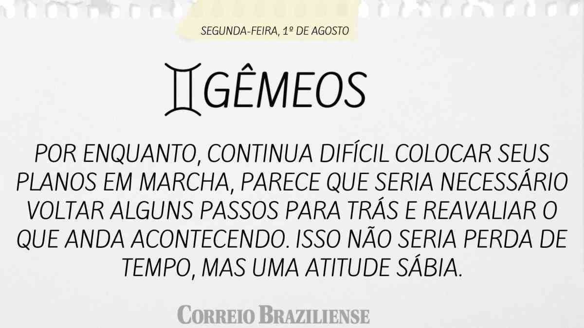 Horóscopo do dia: confira o que os astros revelam para esta segunda-feira ( 1º/8)