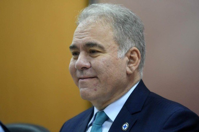  01/08/2022. Crédito: Ed Alves/CB/D.A Press. Brasil. Brasília - DF. Saude. Coletiva de Imprensa no Ministerio da Saúde, com a presença do Ministro da Saúde Marcelo Queiroga, sobre a Importância da Amamentação e a Varíola dos Macacos. 