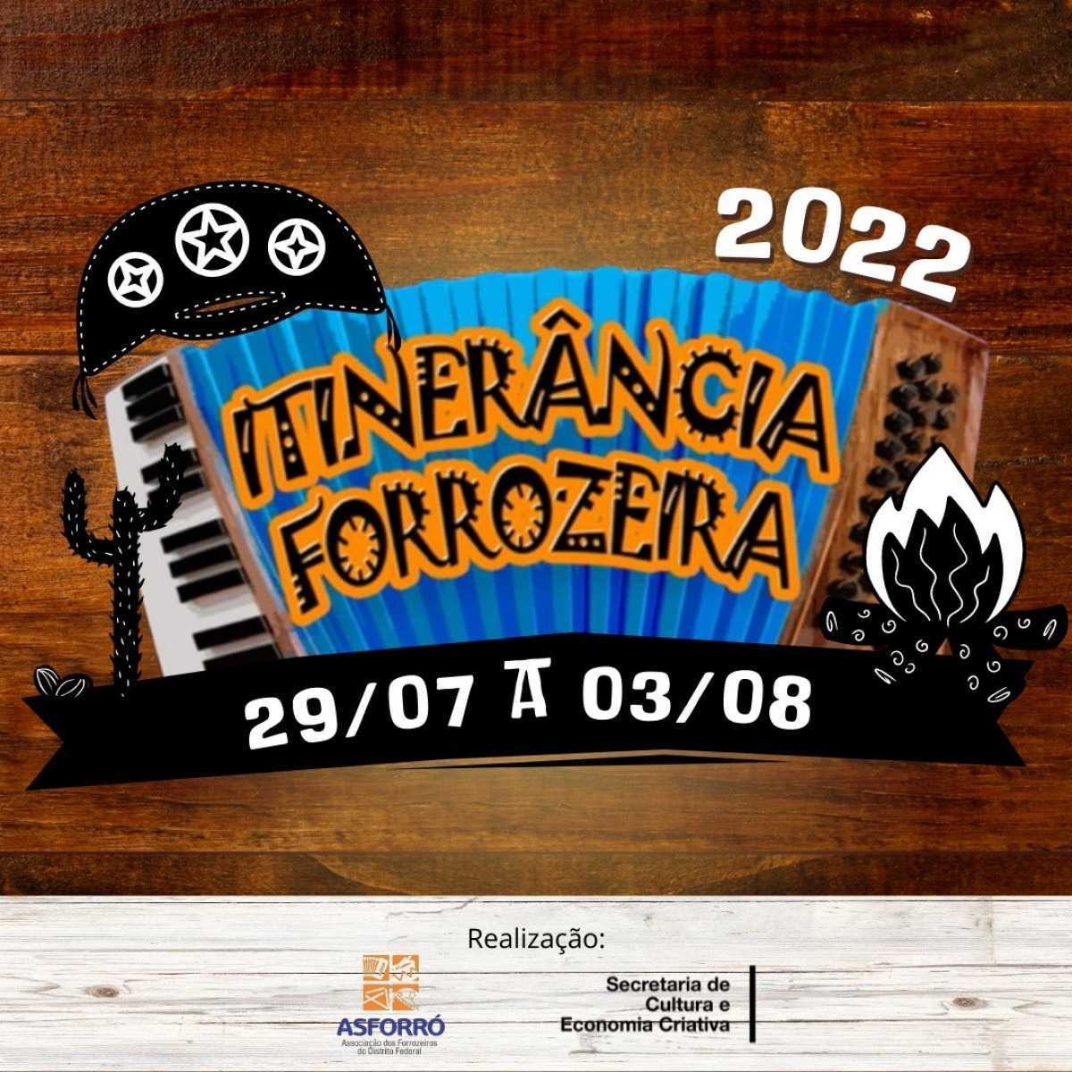 Projeto 'Itinerância Forrozeira' leva forró para as ruas de Ceilândia