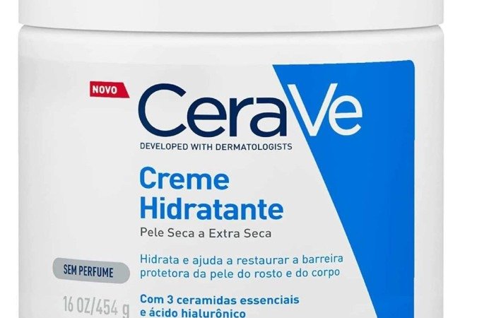 Creme de hidratação intensa, da CeraVe (preço sob consulta)
