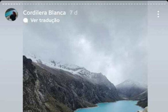 Maria Lúcia Paternostro já havia feito outra trilha para observar a Laguna Parón