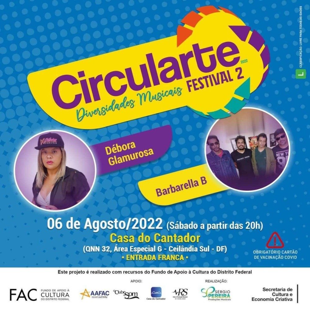 Débora Glamurosa e Barbarella B dividem o palco na noite deste sábado (6/8).