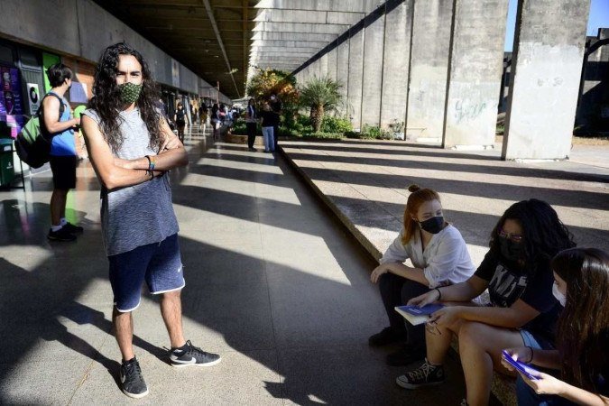  04/08/2022 Crédito: Marcelo Ferreira/CB/D.A Press. Brasil. Brasilia - DF -  Suspeita de variola do macaco na UnB. Aluno do curso de comunicação, José de Sousa Martins.