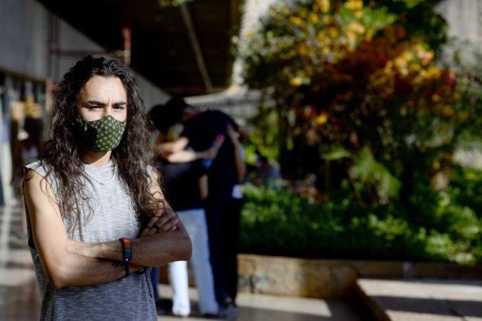  04/08/2022 Crédito: Marcelo Ferreira/CB/D.A Press. Brasil. Brasilia - DF -  Suspeita de variola do macaco na UnB. Aluno do curso de comunicação, José de Sousa Martins.