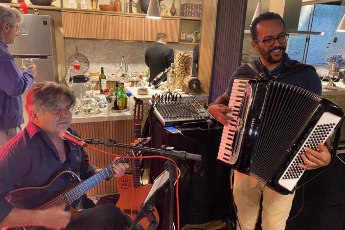 Orlando e Felipe se encarregaram de animar a turma