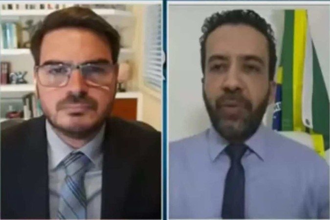 Rodrigo Constantino e André Janones em entrevista à Rádio Jovem Pan - (crédito: Reprodução/Youtube) Rodrigo Constantino e André Janones em entrevista à Rádio Jovem Pan - (crédito: Reprodução/Youtube)