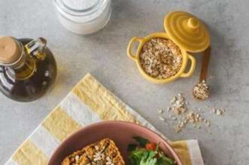 Quibe de aveia, abóbora e cogumelos Quibe de aveia, abóbora e cogumelos