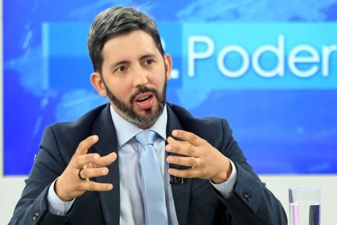  11/08/2022. Crédito: Ed Alves/CB/D.A Press. Brasil. Brasília - DF. Cidades. CB Poder recebe o pré-candidato ao governo do Distrito Federal, Leandro Grass (PV).