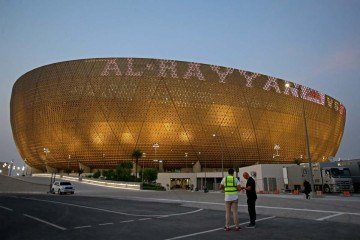 Palco de 10 jogos da Copa de 2022, o Lusail foi escolhido para Espanha x Argentina - (crédito: MUSTAFA ABUMUNES/AFP) Palco de 10 jogos da Copa de 2022, o Lusail foi escolhido para Espanha x Argentina - (crédito: MUSTAFA ABUMUNES/AFP)