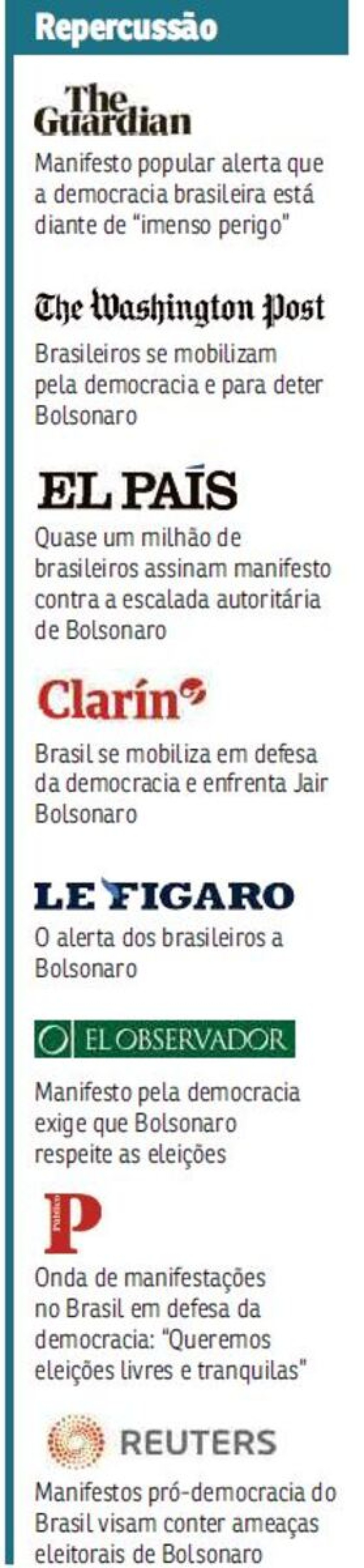 Manifesto do Vetor Brasil em defesa da democracia e contra a