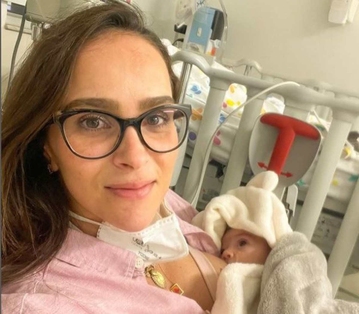 Filha de Juliano Cazarré volta para UTI e passa por cateterismo