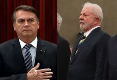 Bolsonaro e Lula compareceram ao evento na sede do Tribunal  -  (crédito: Antonio Augusto/Secom/TSE e Reprodução/TSE)