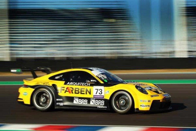 m estreia na Argentina, Enzo Elias conquista vitória e outro pódio e assume vice-liderança da Porsche Cup Brasil -  (crédito: Luca Bassani)