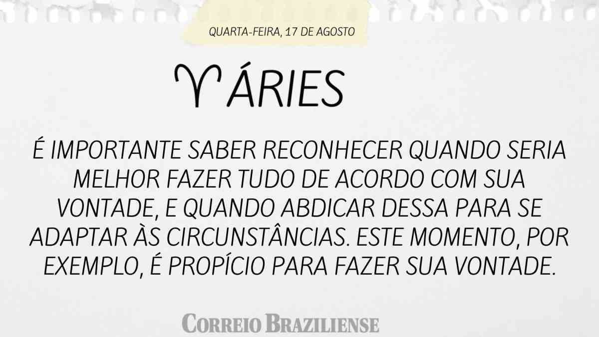 Horóscopo do dia: confira o que os astros revelam para esta terça-feira  (16/8)